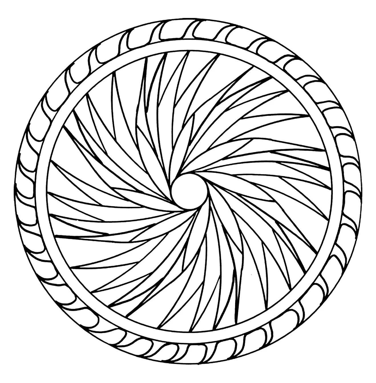 Mandala to color zen relax free - 5 (Zen & Anti-stress Mandalas)